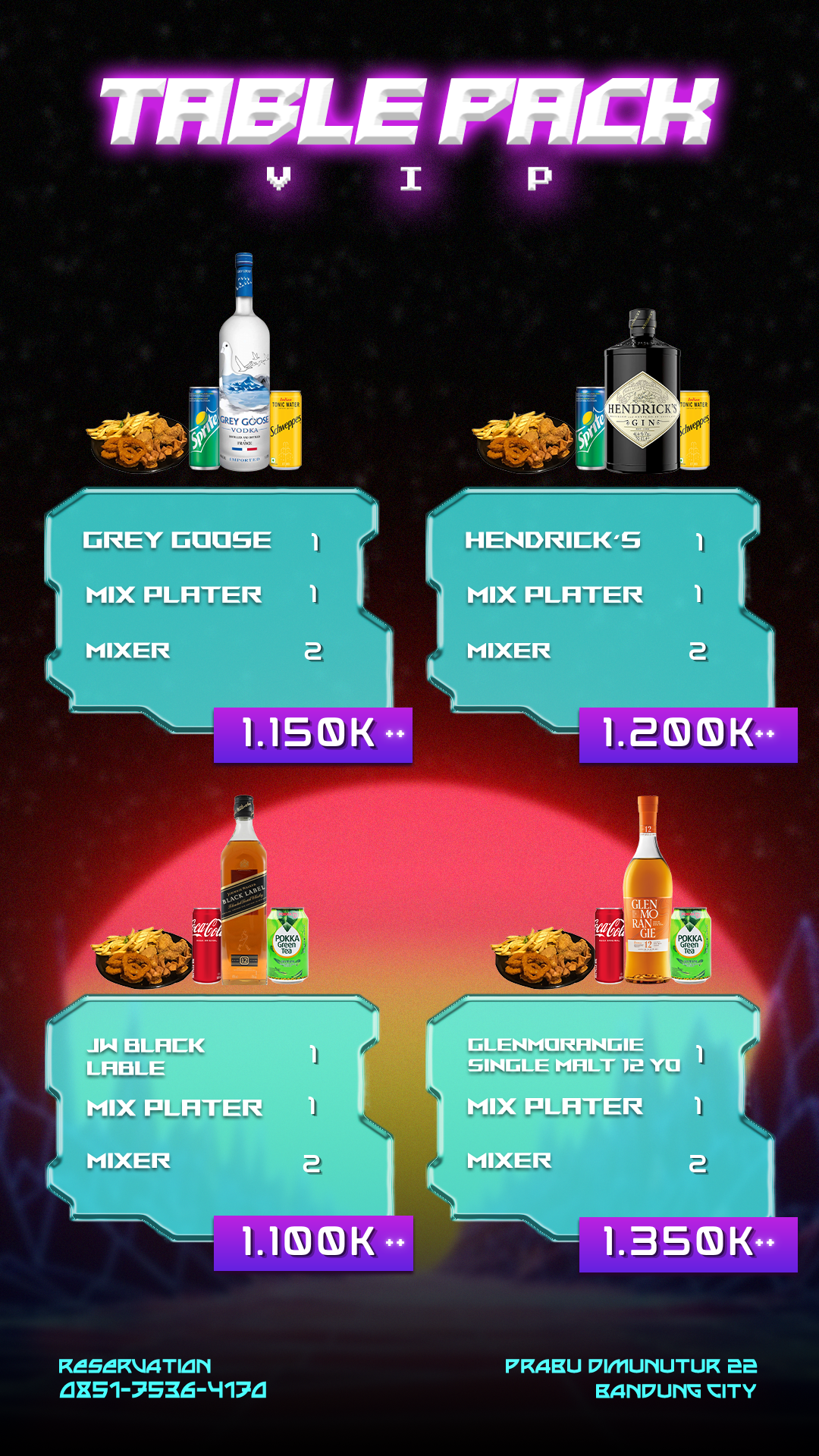 Table Pack- VIP